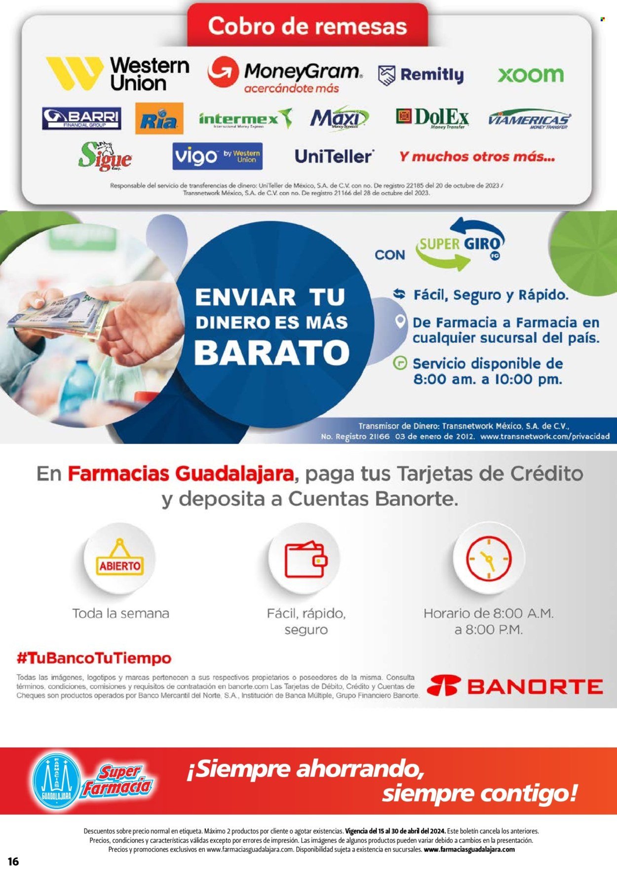Catálogo Farmacias Guadalajara - 15.4.2024 - 30.4.2024.