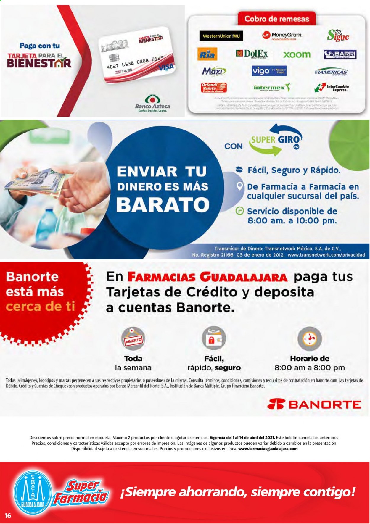 Catálogo Farmacias Guadalajara - 1.4.2021 - 14.4.2021.
