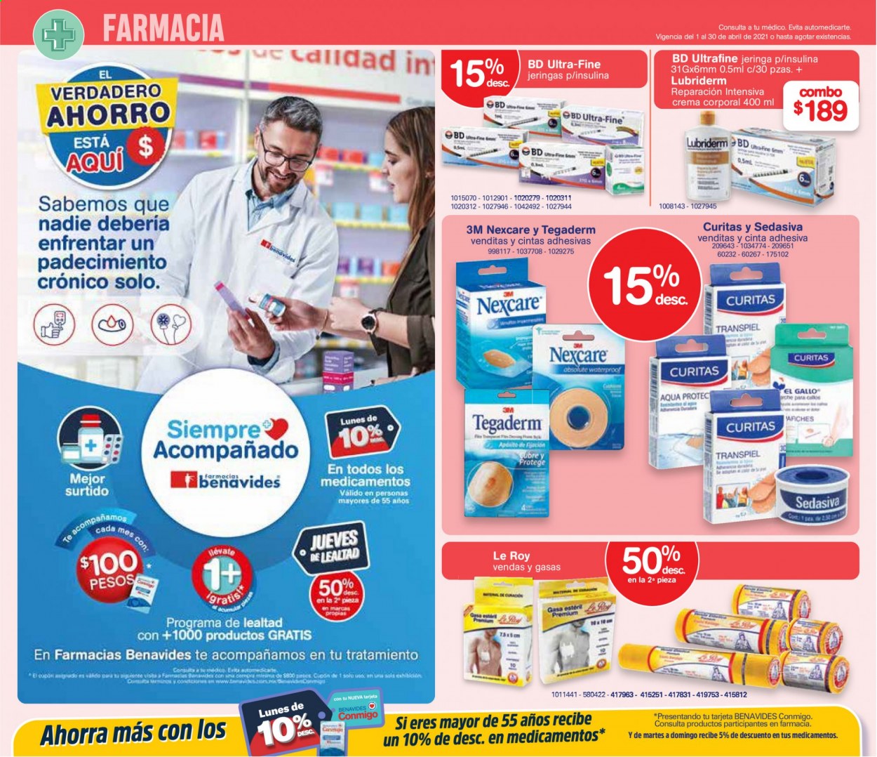 Catálogo Farmacias Benavides - 1.4.2021 - 30.4.2021.