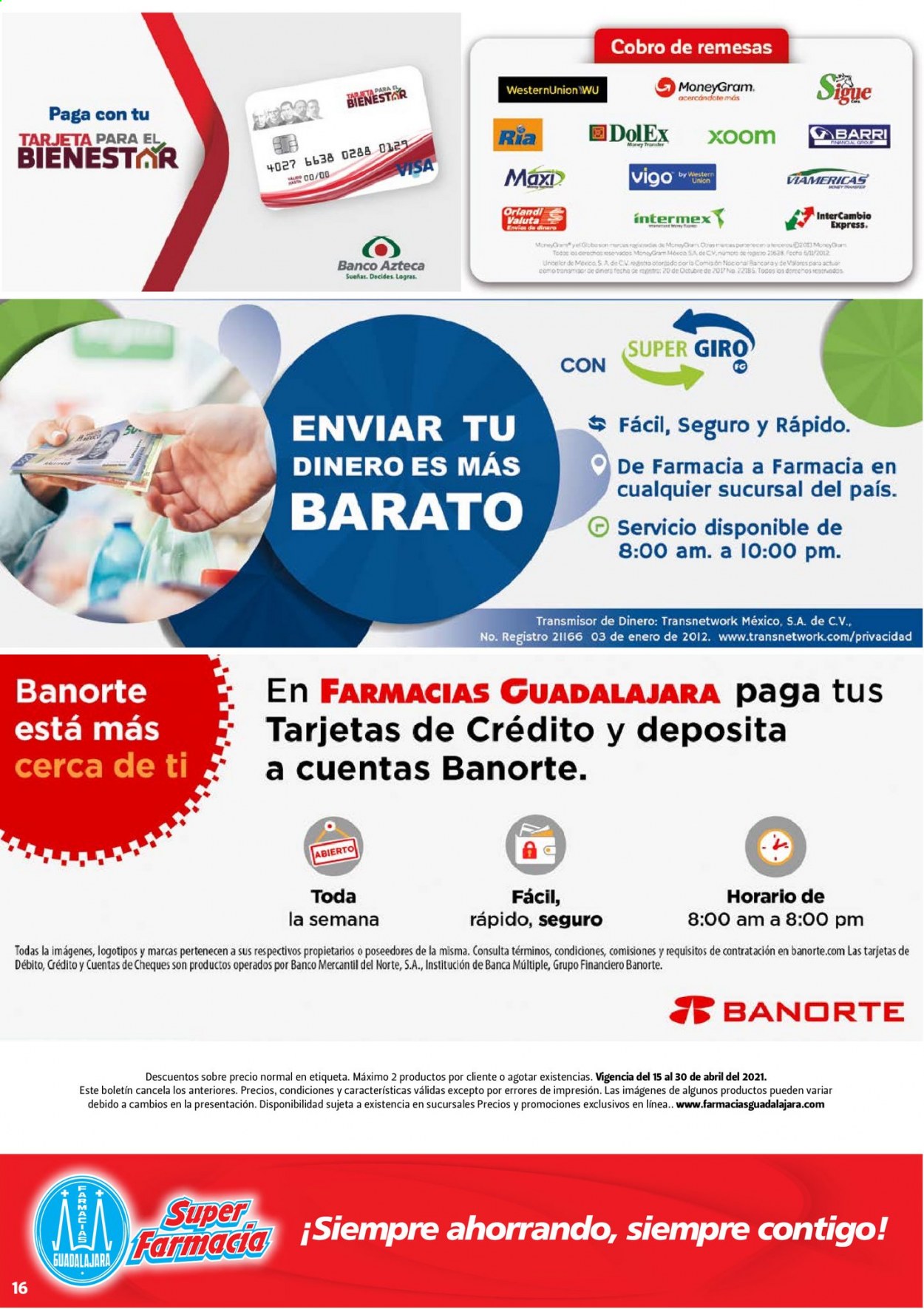 Catálogo Farmacias Guadalajara - 15.4.2021 - 30.4.2021.