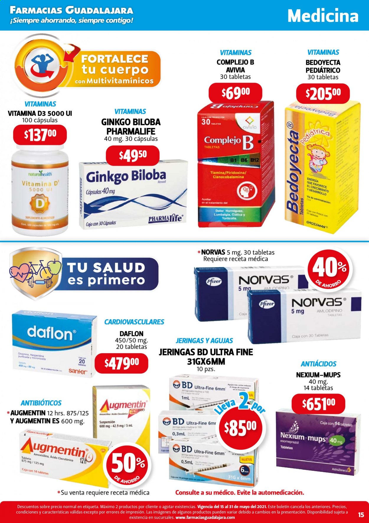 Catálogo Farmacias Guadalajara - 15.5.2021 - 31.5.2021.