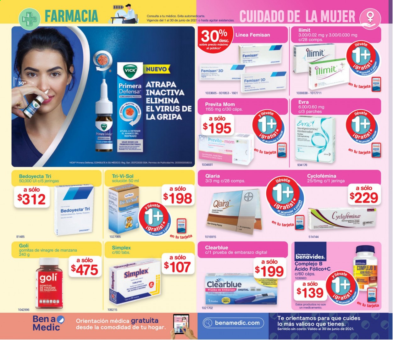 Catálogo Farmacias Benavides - 1.6.2021 - 30.6.2021.