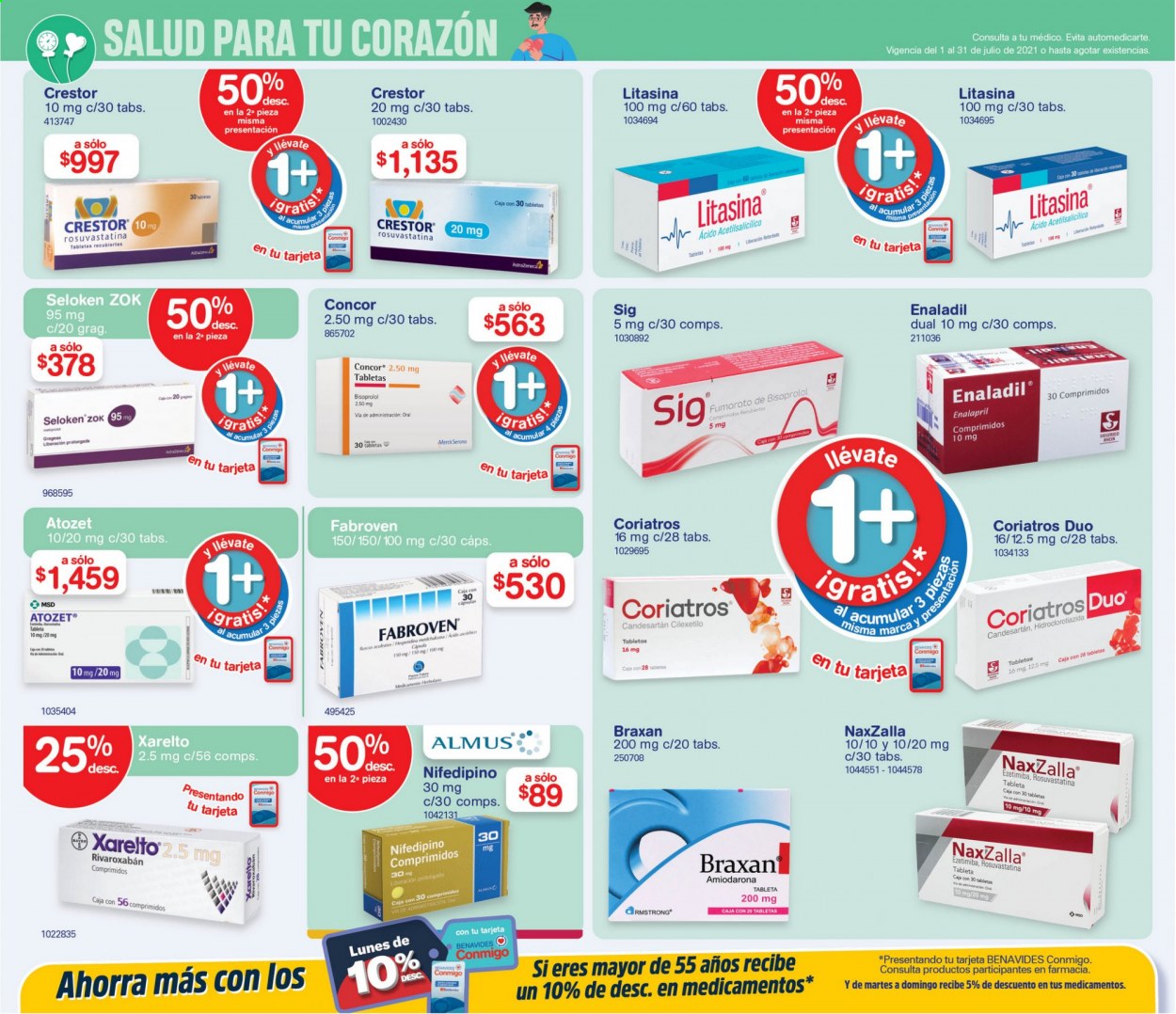 Catálogo Farmacias Benavides - 1.7.2021 - 31.7.2021.
