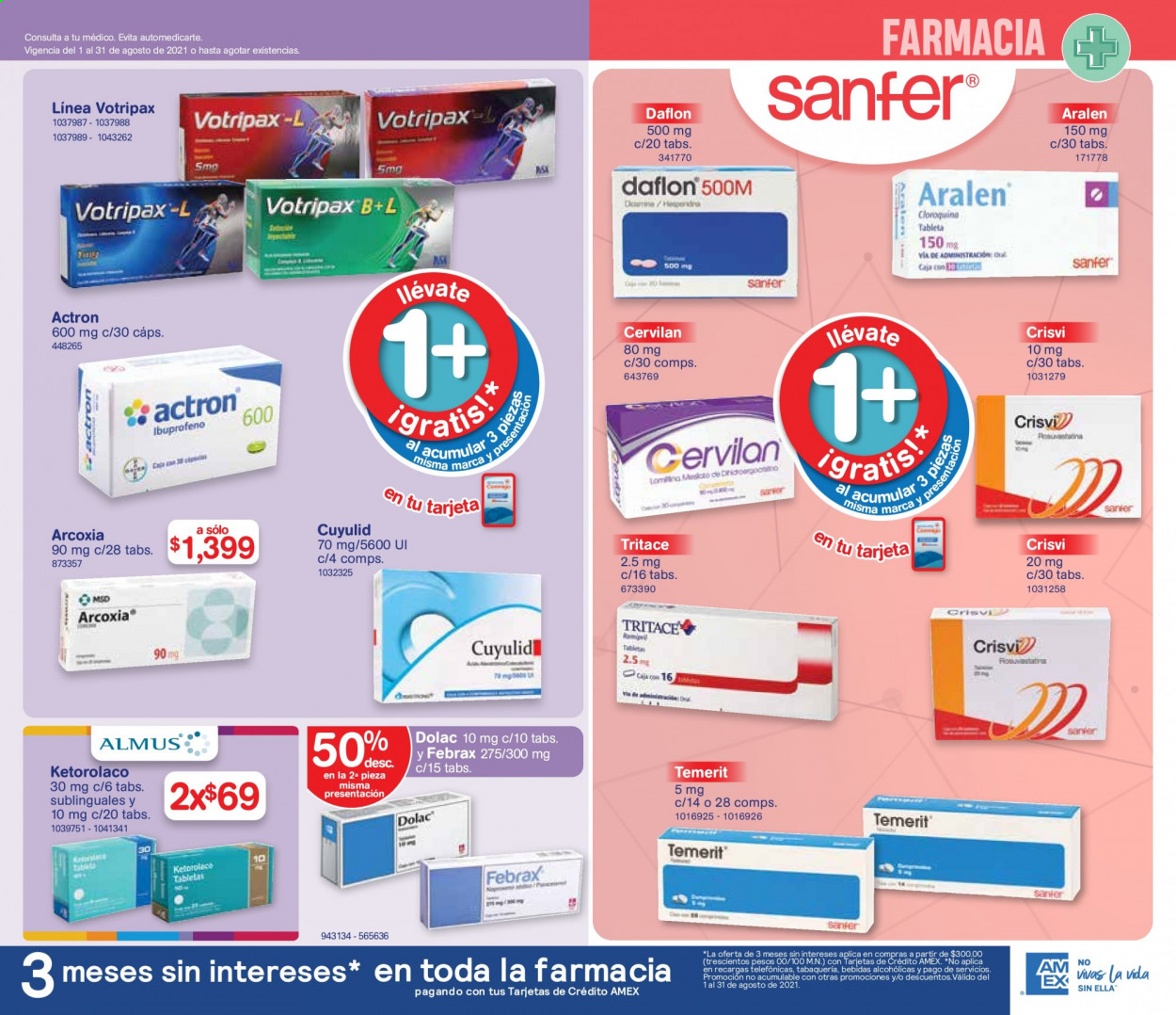 Catálogo Farmacias Benavides - 1.8.2021 - 31.8.2021.