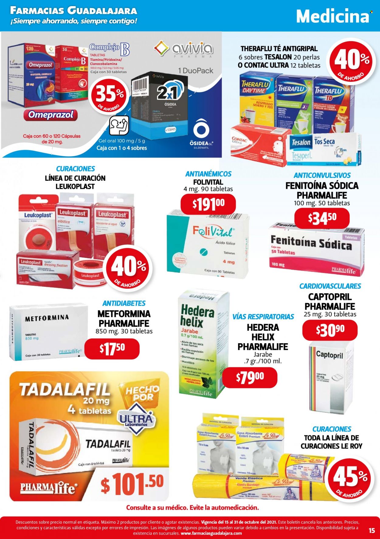 Catálogo Farmacias Guadalajara - 15.10.2021 - 31.10.2021.