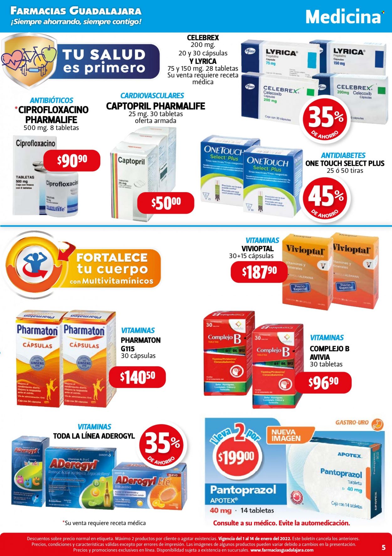 Catálogo Farmacias Guadalajara - 1.1.2022 - 14.1.2022.