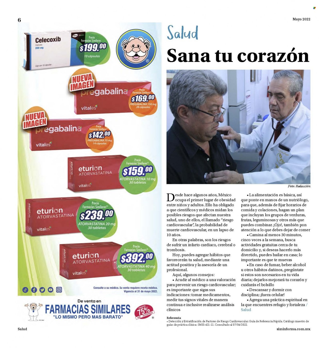 Catálogo Farmacias Similares - 1.5.2022 - 31.5.2022.