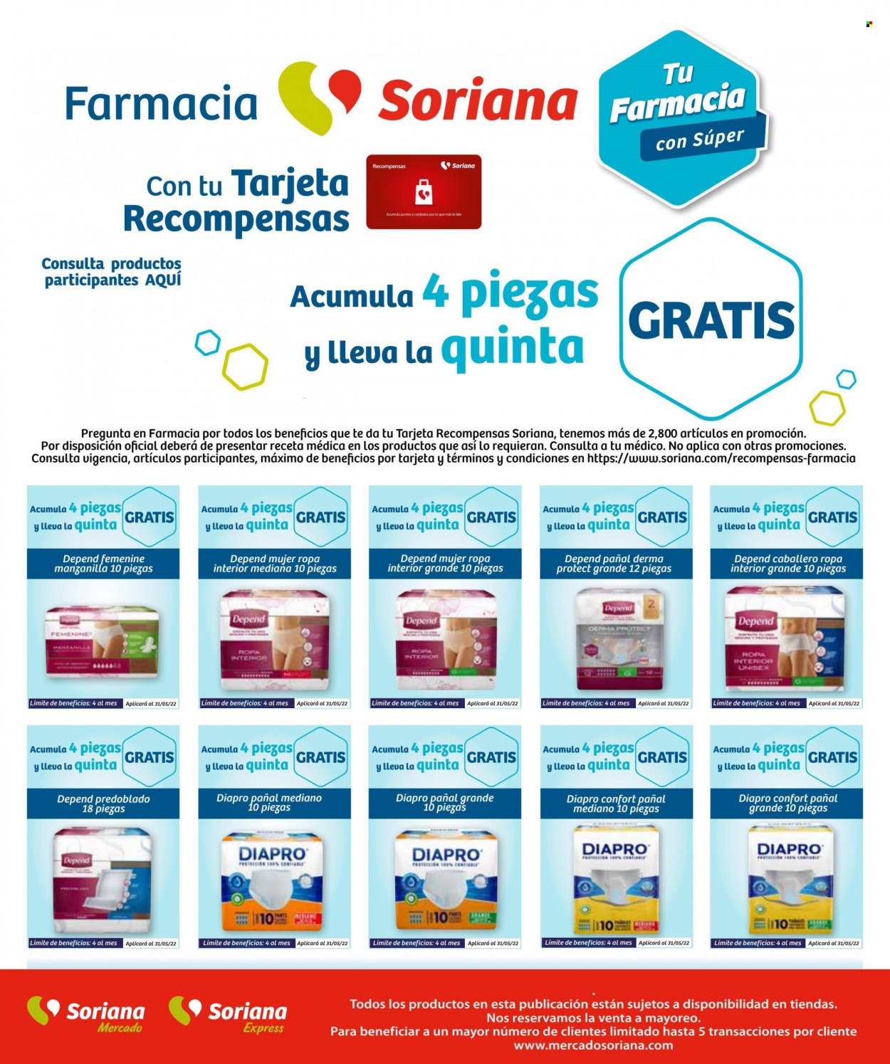 Catálogo Soriana - 1.5.2022 - 31.5.2022.