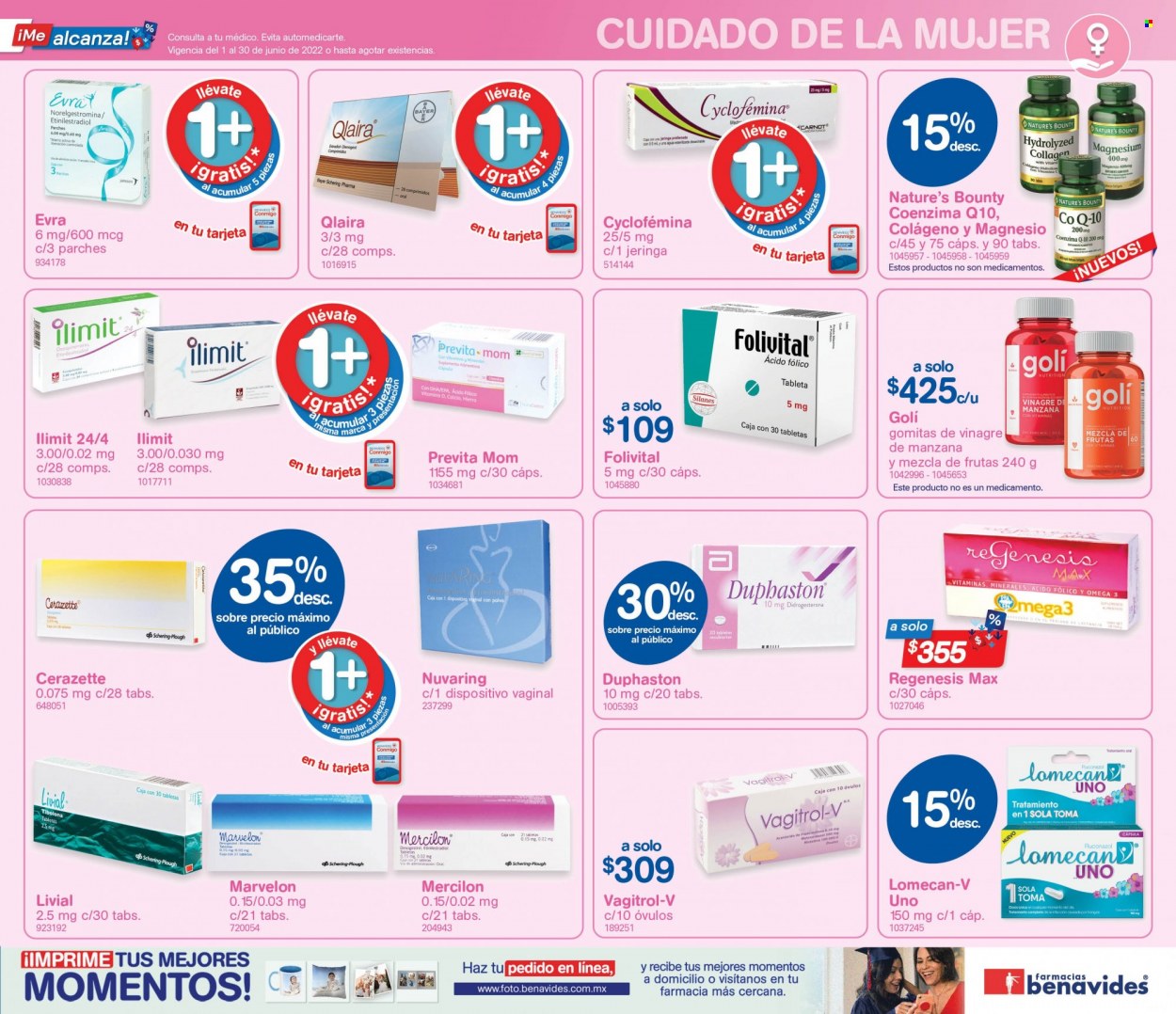 Catálogo Farmacias Benavides - 1.6.2022 - 30.6.2022.