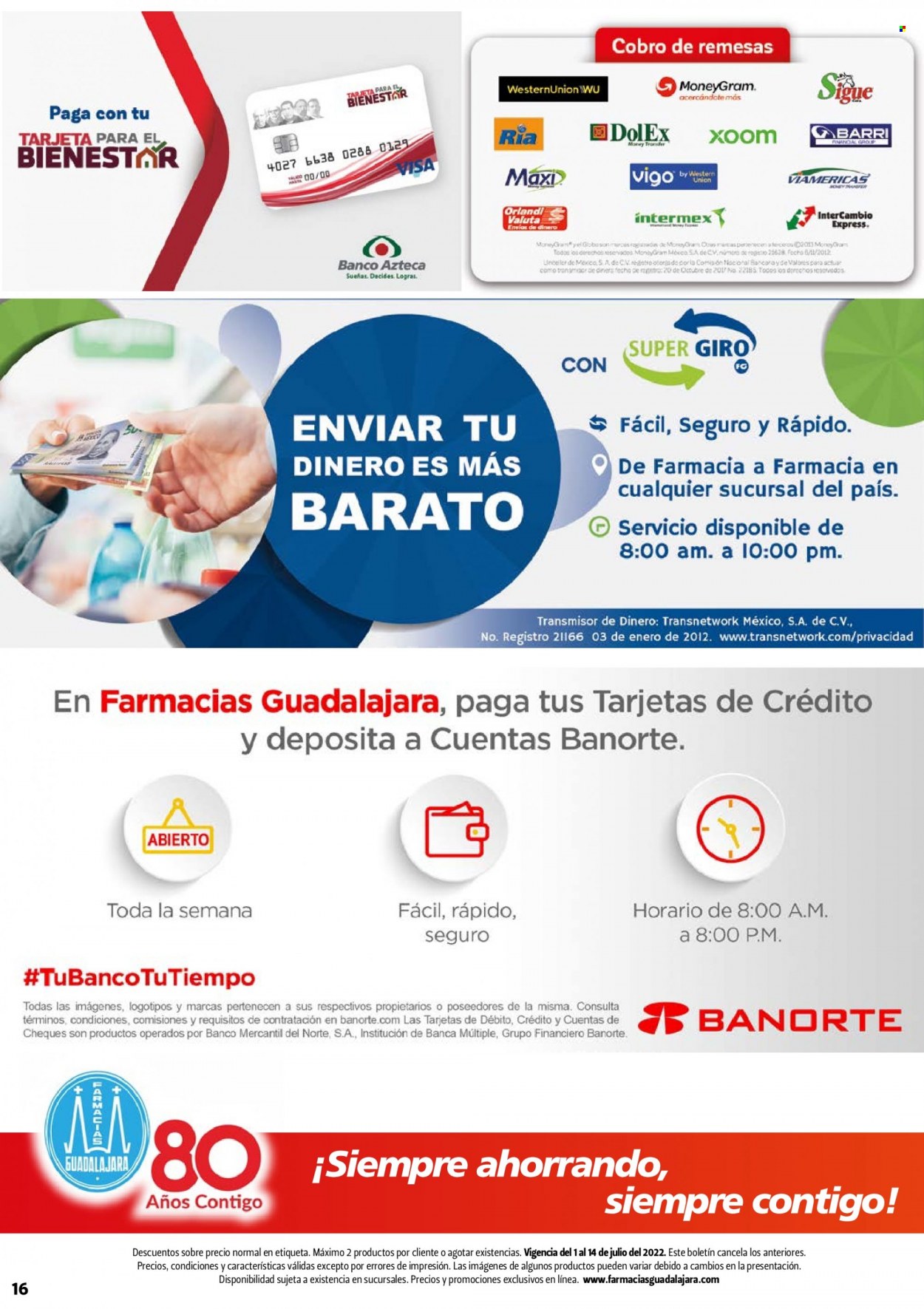 Catálogo Farmacias Guadalajara - 1.7.2022 - 14.7.2022.