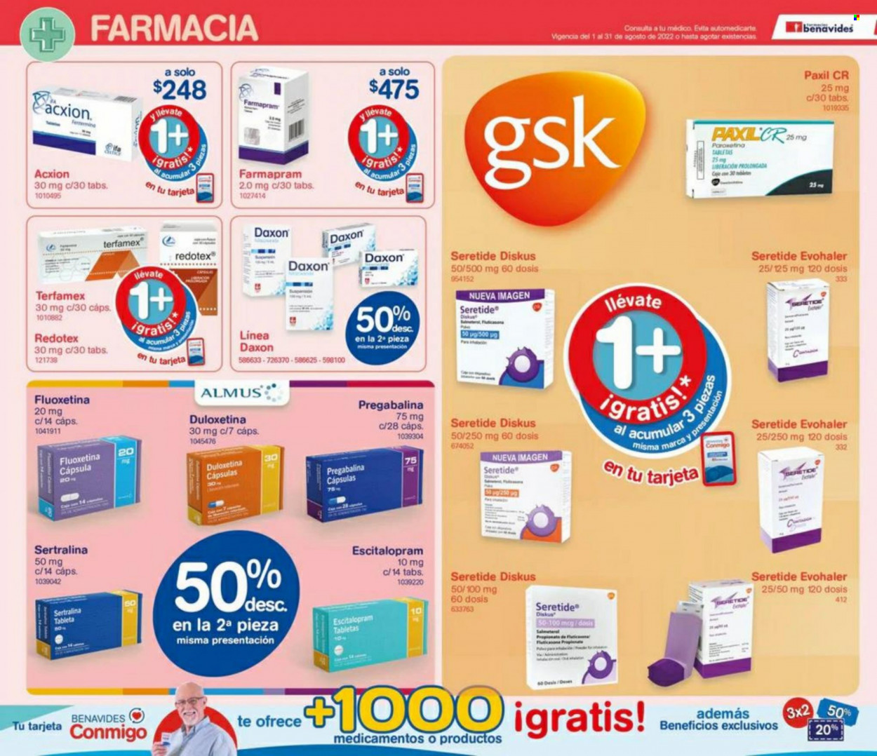 Catálogo Farmacias Benavides - 1.8.2022 - 31.8.2022.