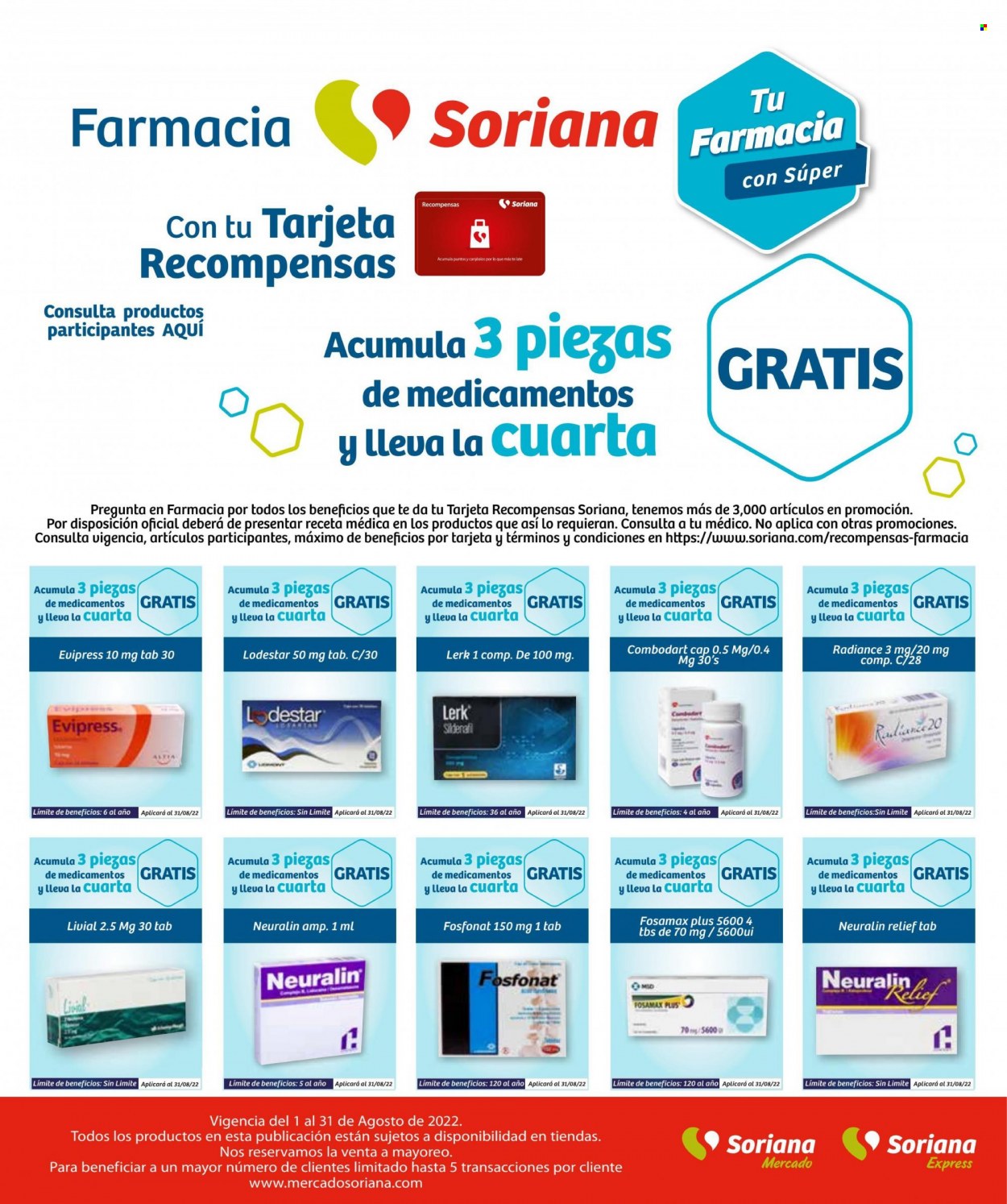 Catálogo Soriana - 1.8.2022 - 31.8.2022.