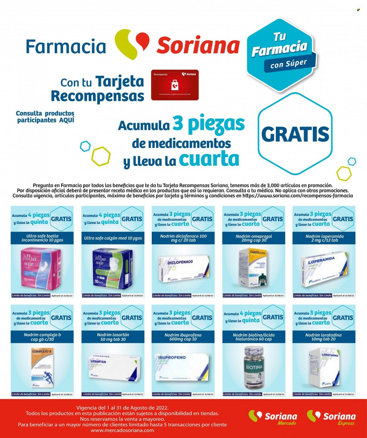 Catálogo Soriana - 1.8.2022 - 31.8.2022.