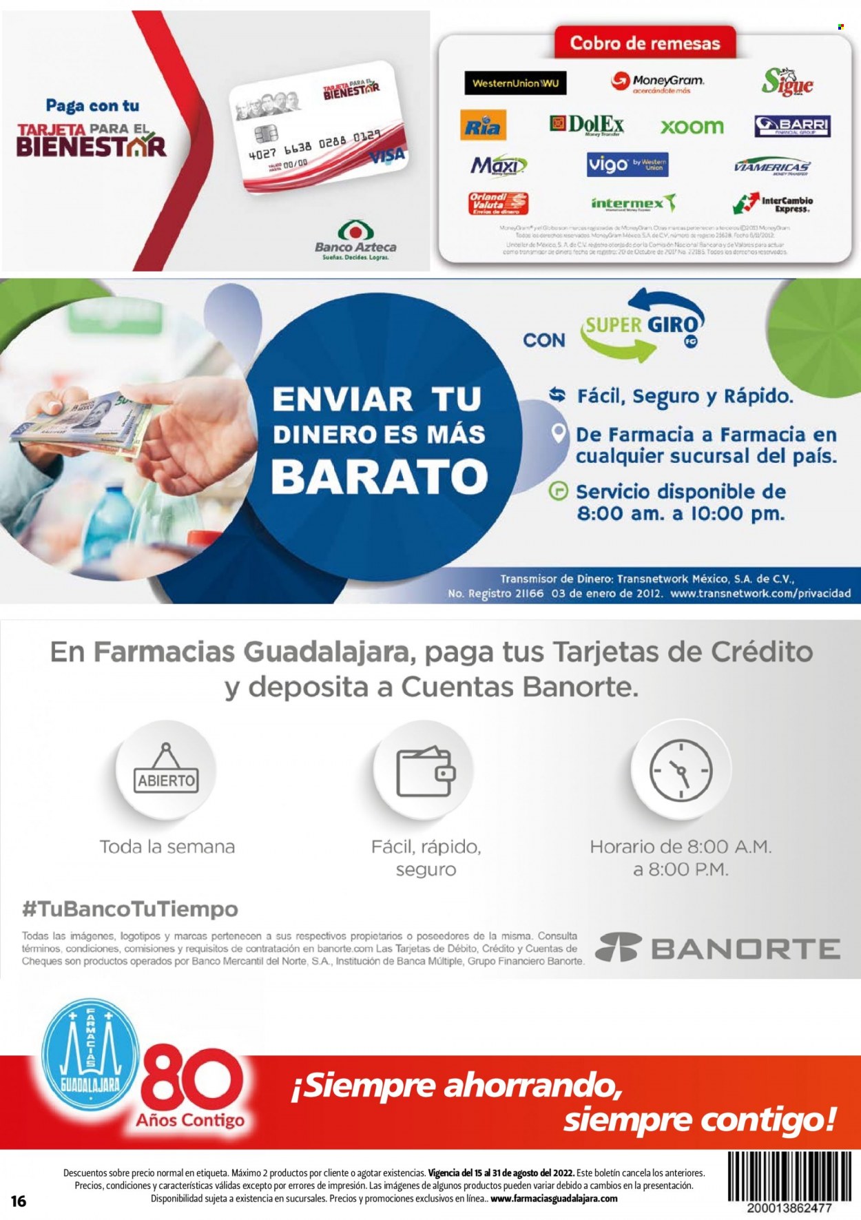 Catálogo Farmacias Guadalajara - 15.8.2022 - 31.8.2022.
