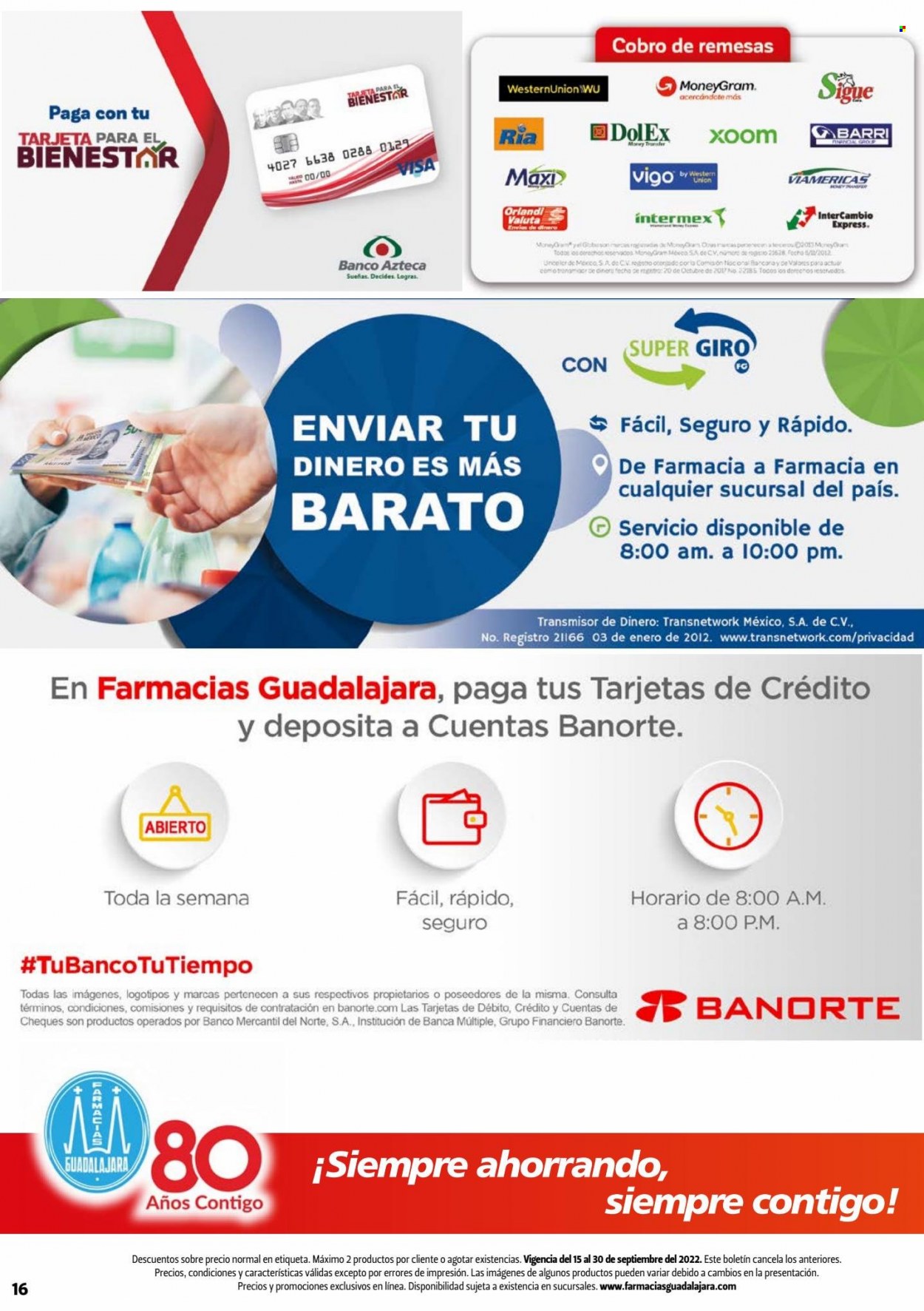 Catálogo Farmacias Guadalajara - 15.9.2022 - 30.9.2022.
