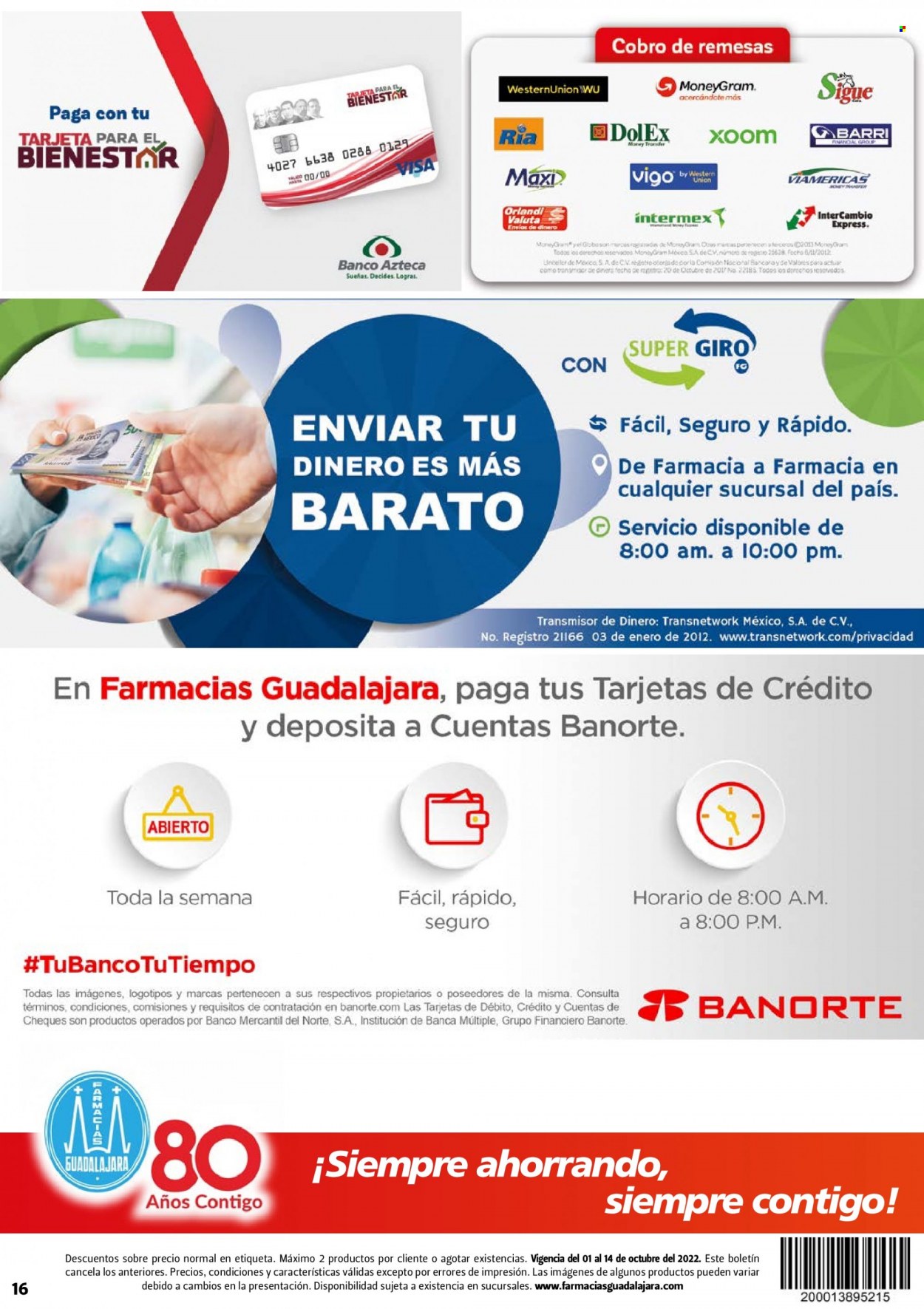 Catálogo Farmacias Guadalajara - 1.10.2022 - 14.10.2022.