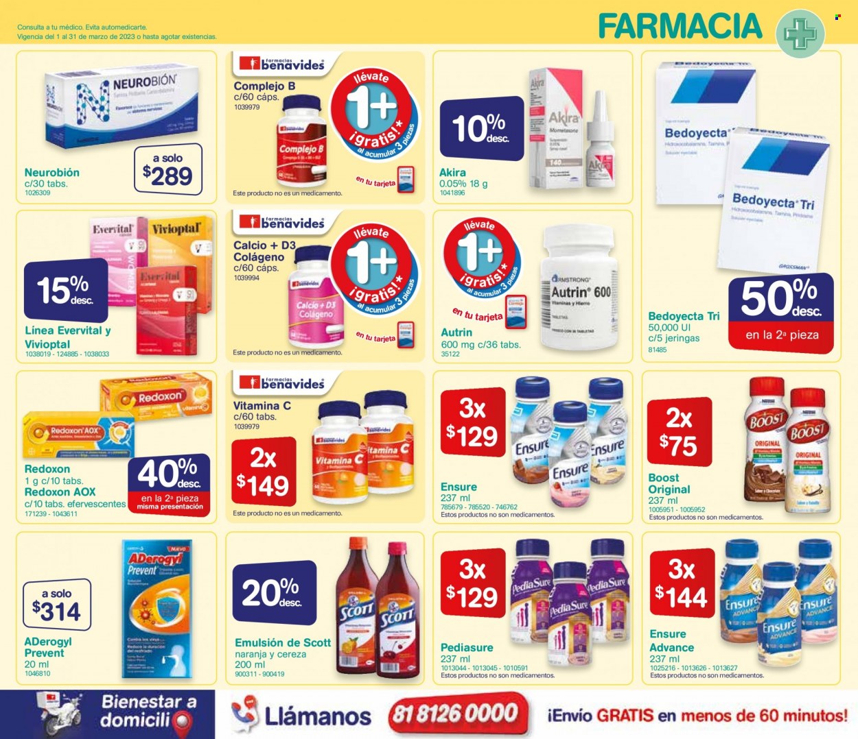 Catálogo Farmacias Benavides - 1.3.2023 - 31.3.2023.