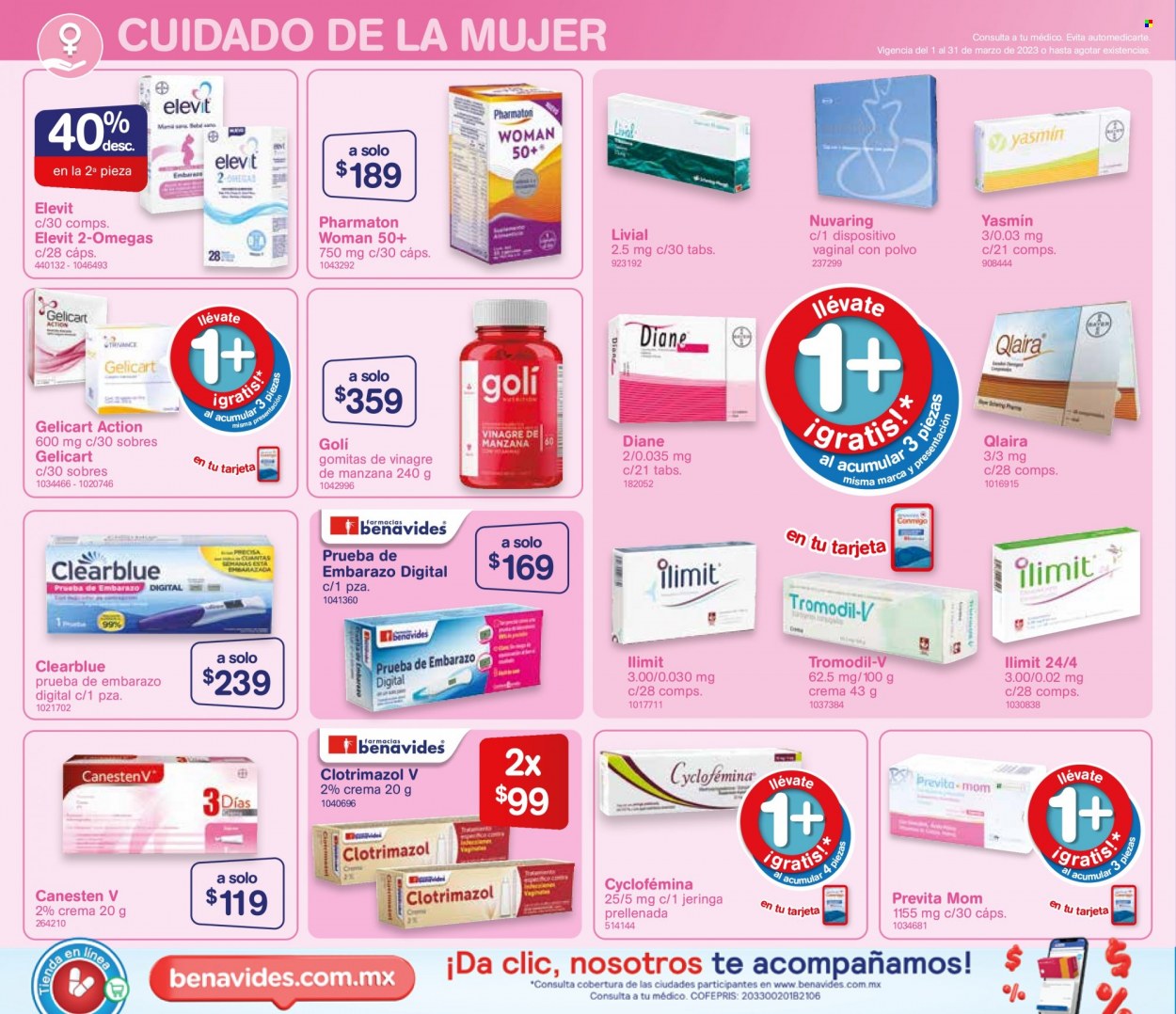 Catálogo Farmacias Benavides - 1.3.2023 - 31.3.2023.