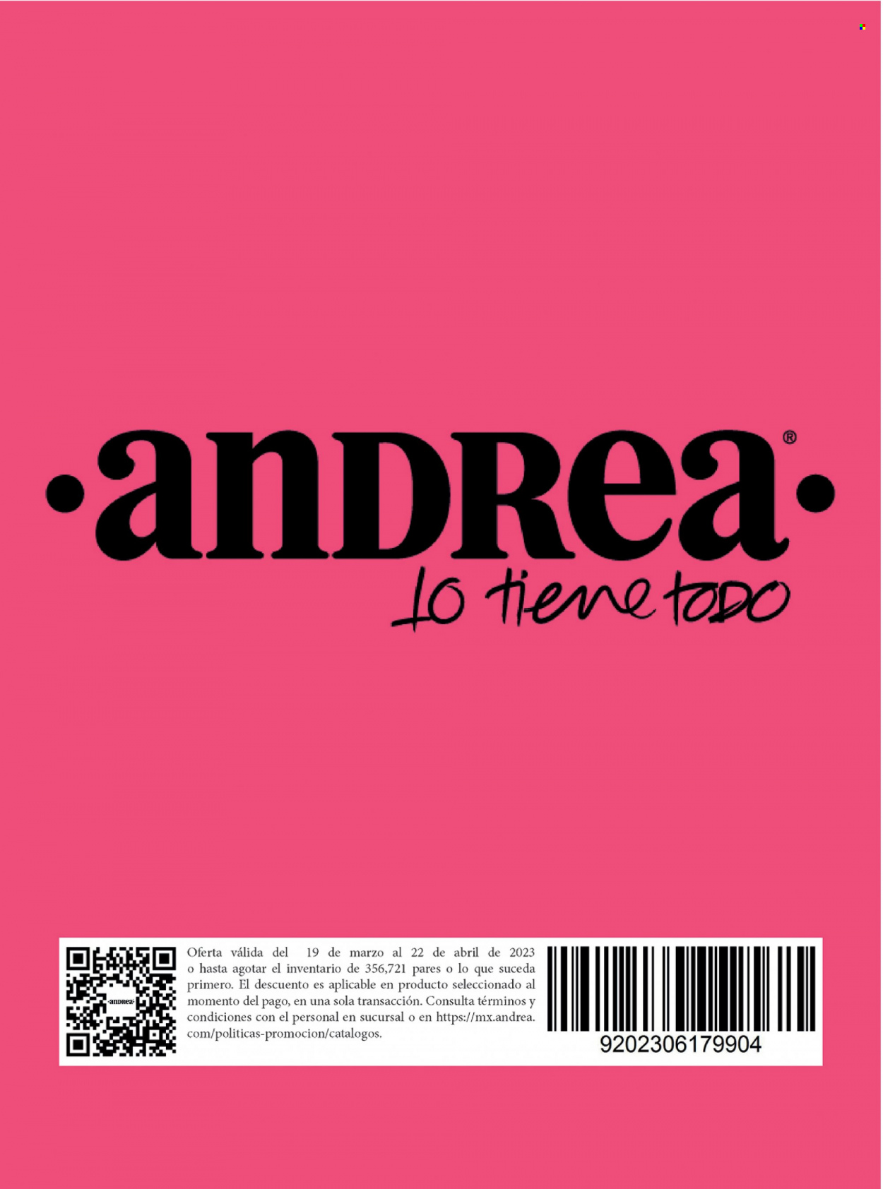 Catálogo Andrea - 19.3.2023 - 22.4.2023.