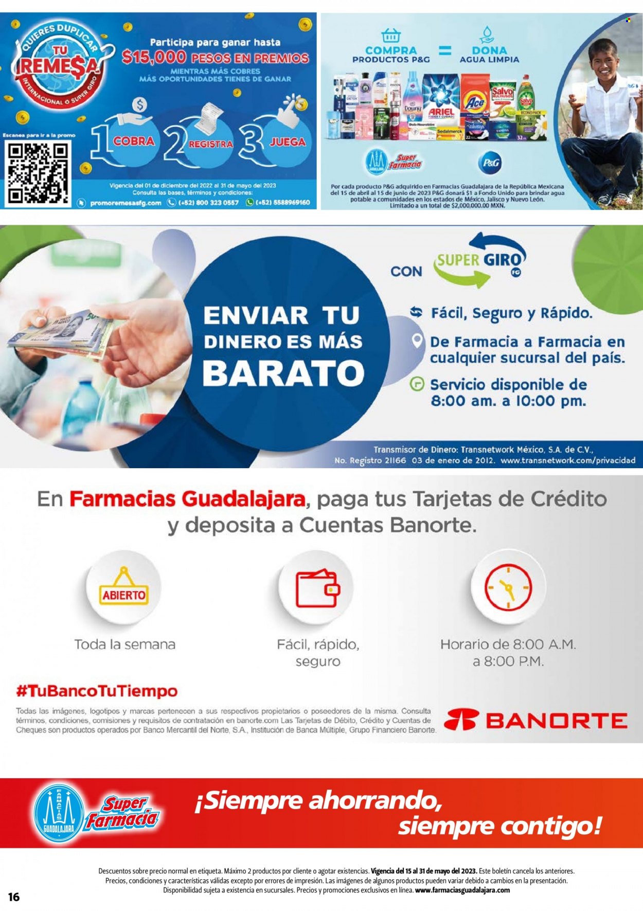 Oferta vigente Farmacias Guadalajara - 15.5.2023 - 31.5.2023. Página 16.