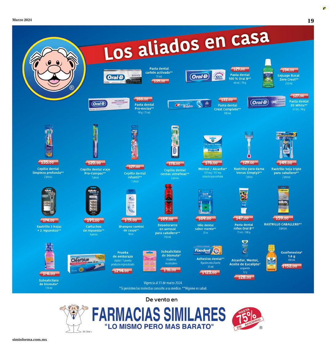 Catálogo Farmacias Similares - 1.3.2024 - 31.3.2024.