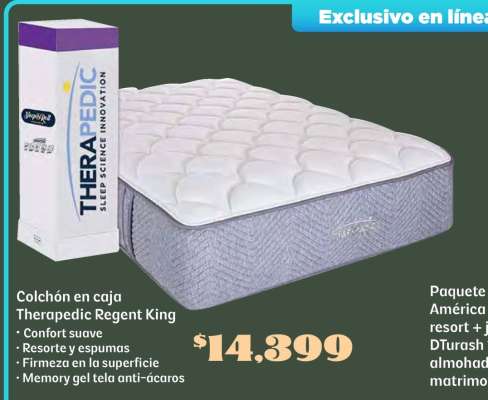 Colchón en caja Therapedic Regent King