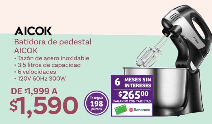 Batidora de pedestal AICOK