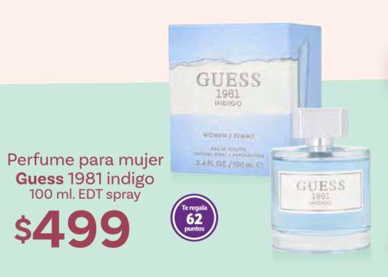 Perfume para mujer Guess 1981 indigo