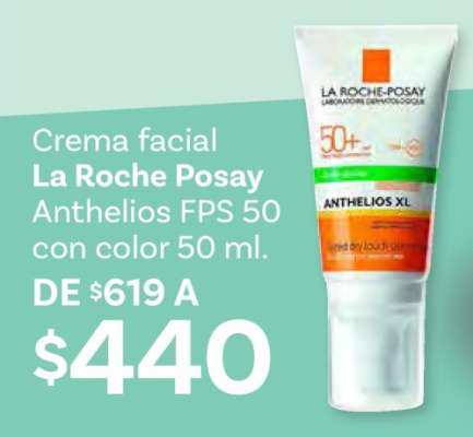 Crema facial La Roche Posay Anthelios FPS 50 con color 50 ml