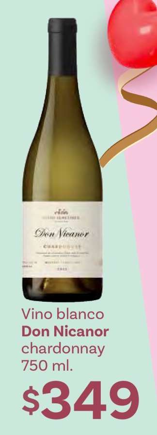 Vino blanco Don Nicanor chardonnay 750 ml