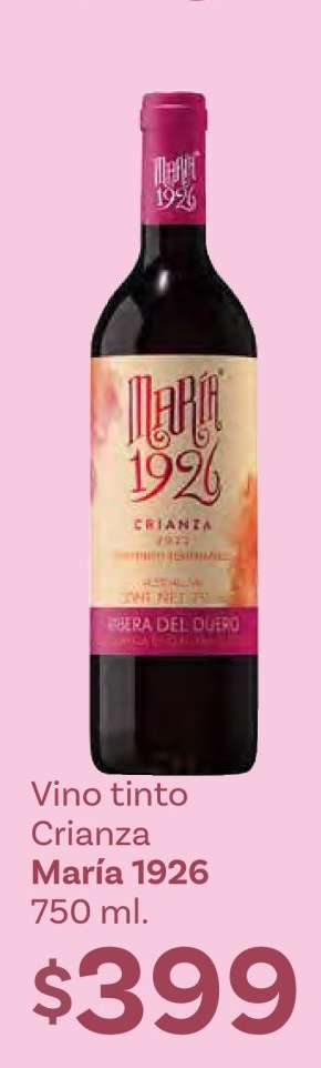 Vino tinto Crianza María 1926