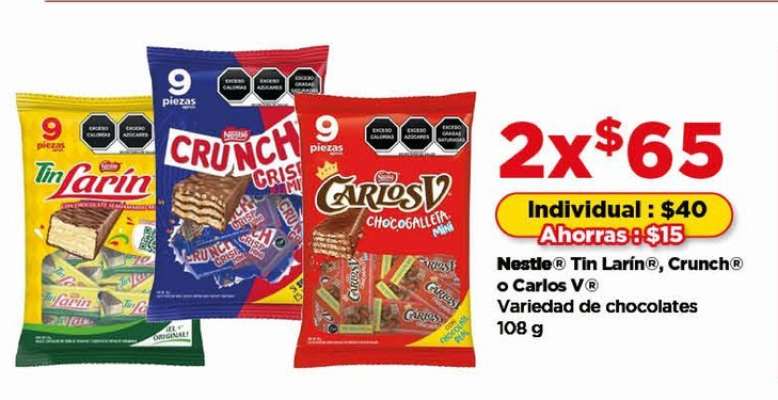 Nestlé Tin Larín, Crunch o Carlos V
