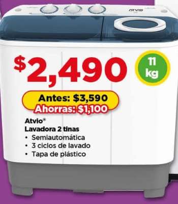 Atvio Lavadora 2 tinas