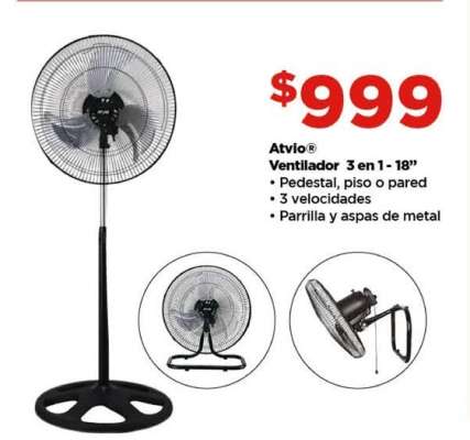 Atvio Ventilador 3 en 1- 18”