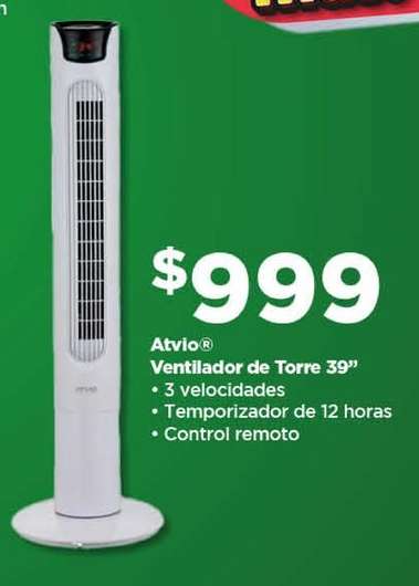 Atvio Ventilador de Torre 39"