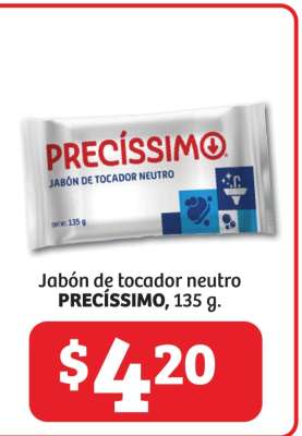 Jabón de tocador neutro PRECÍSSIMO, 135 g