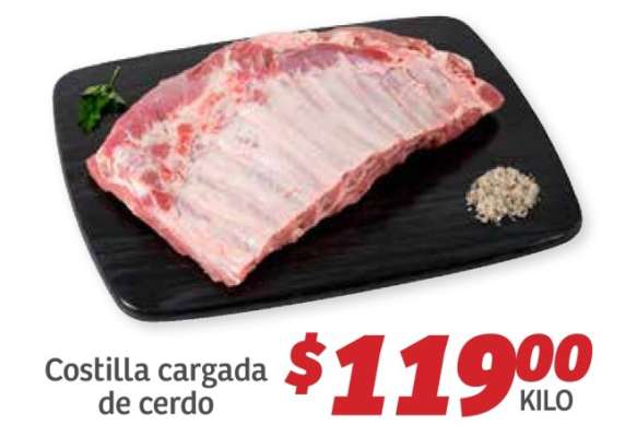 Costilla cargada de cerdo