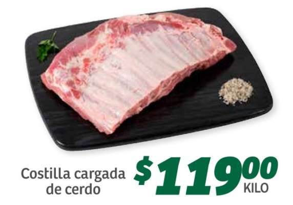 Costilla cargada de cerdo