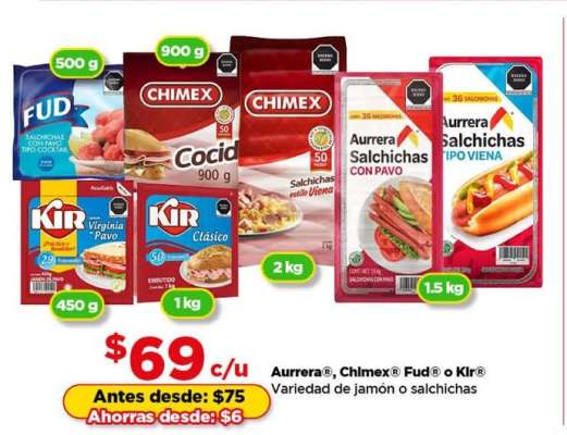 Aurrera, Chimex, Fud o Kir